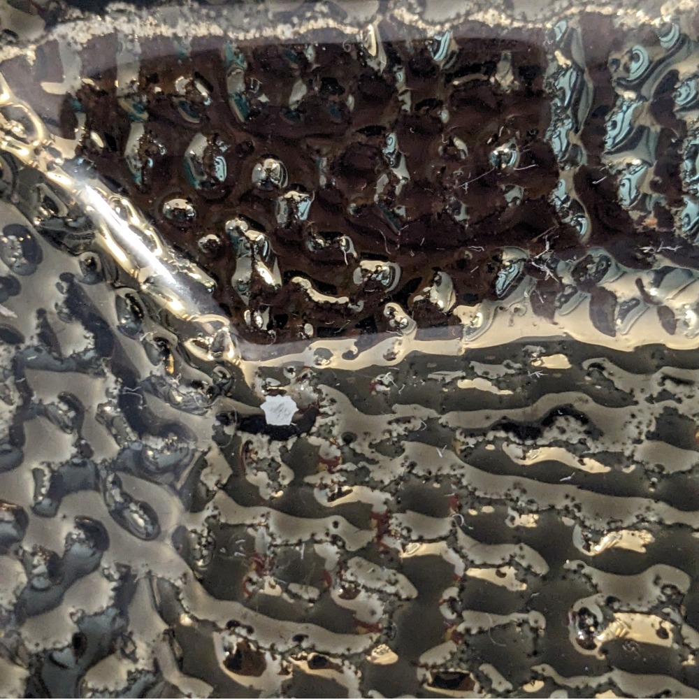 Michael Aram Black Orchid Triple Compartment Hammered Serving Tray 18" x 7.25" - Picture 6 of 15